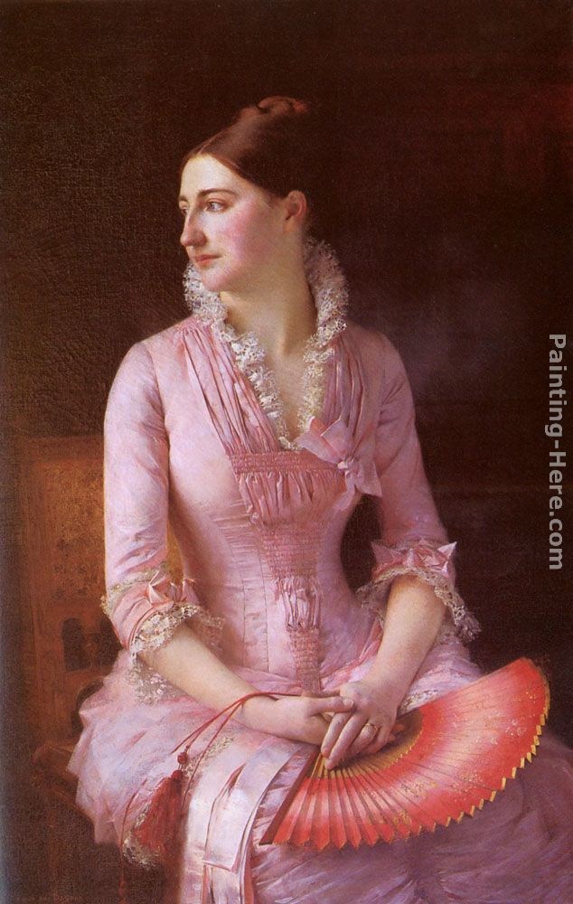 Gustave Claude Etienne Courtois Portrait of Anne-Marie Dagnan
